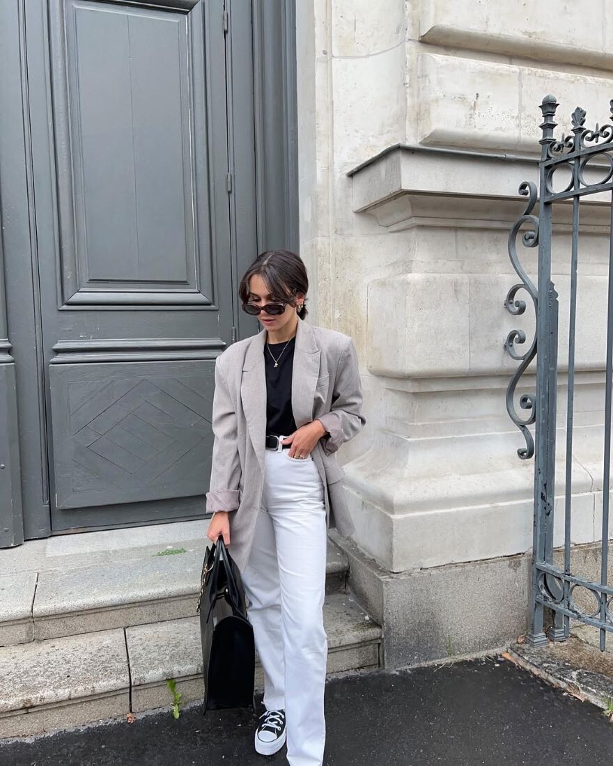 white jeans and how to wear