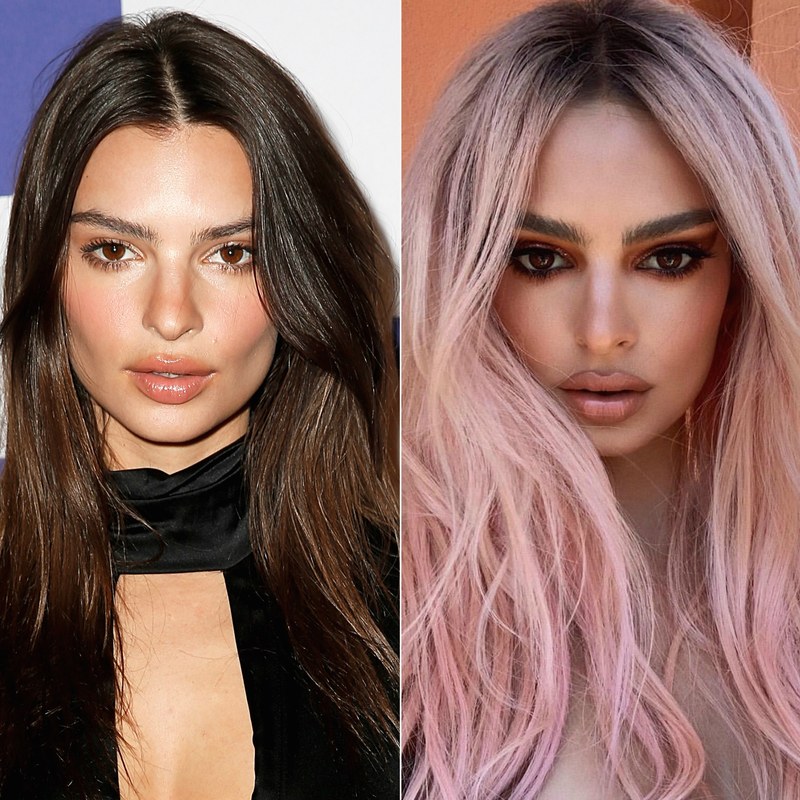 emily ratajkowski brunette and pink hair.jpg